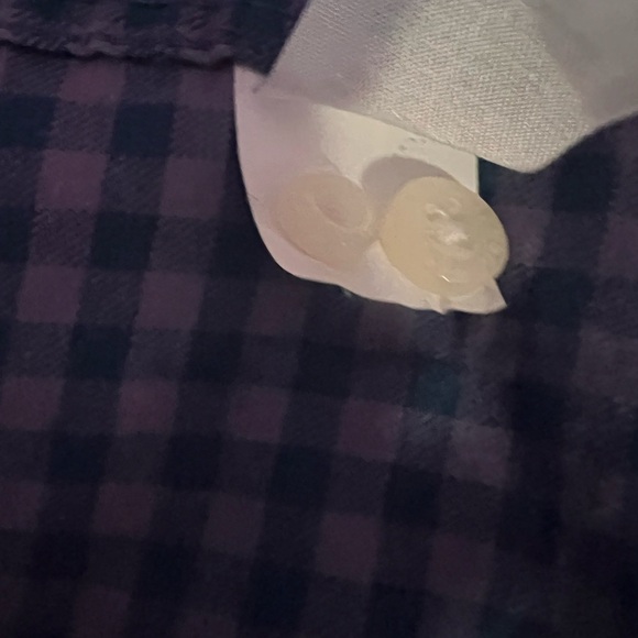 Crown & Ivy Blue Casual Button Down Shirt - Picture 8 of 9